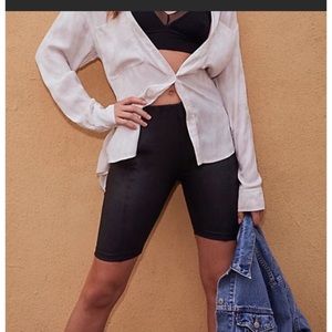 #FF——NWT FP HEATWAVE FAUX SUEDE BIKE SHORTS XS